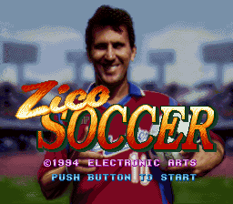 Zico Soccer (Japan) Title Screen